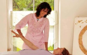 woman giving massage